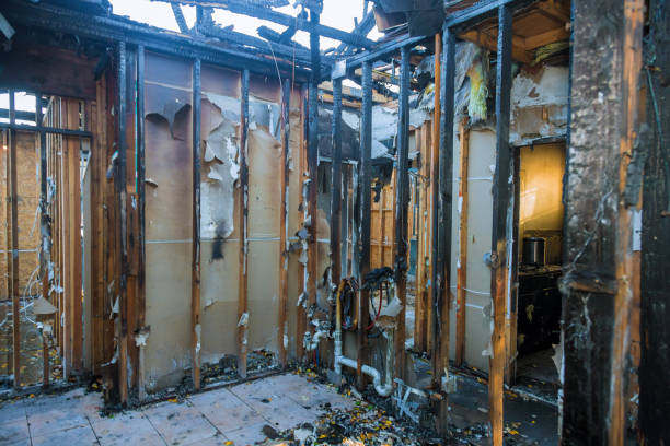 Professional Fire Damage Removal technician working in Secaucus, NJ